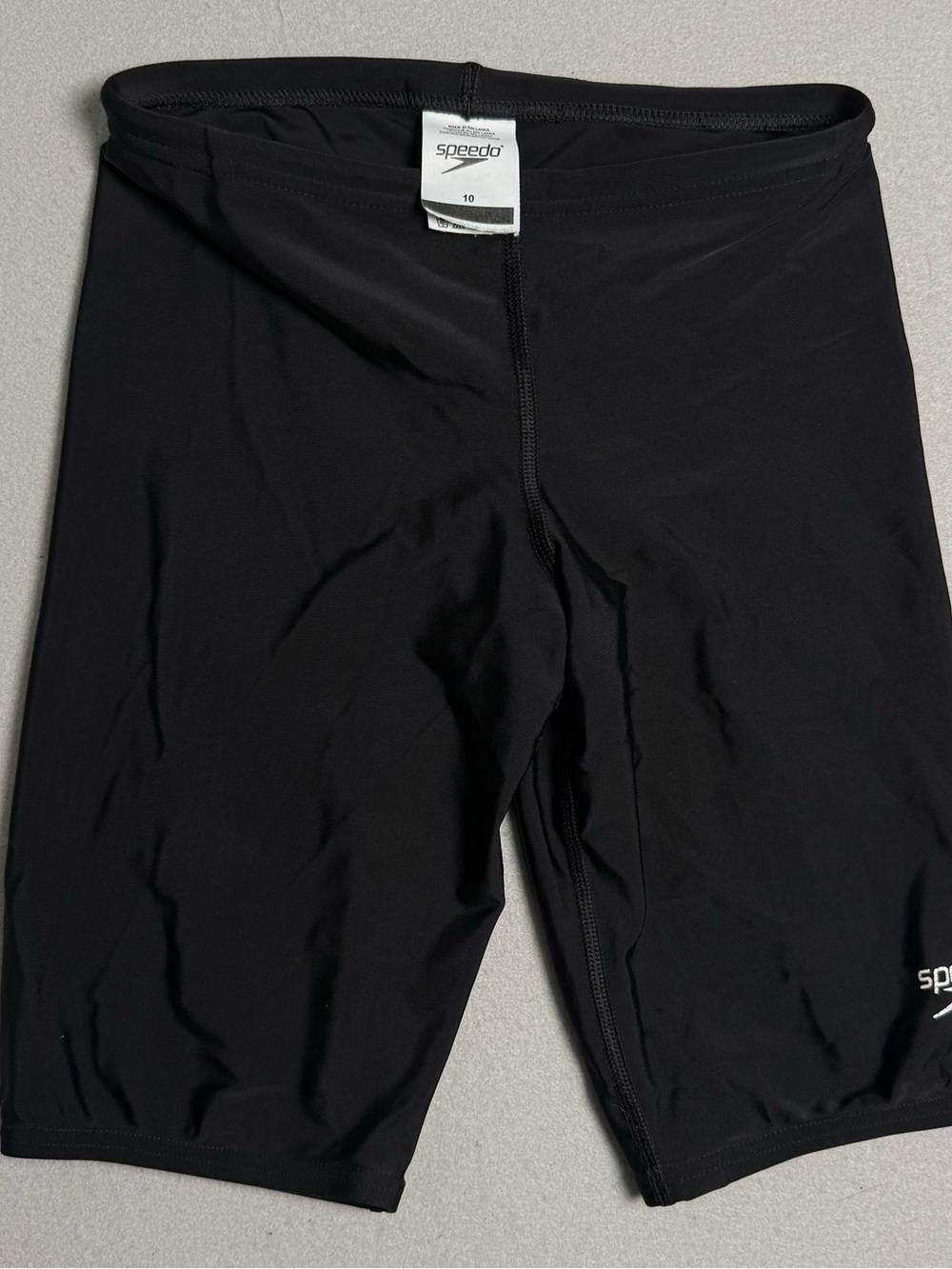 Speedo Endurance Black Boys Jammer Swim Shorts Size 10